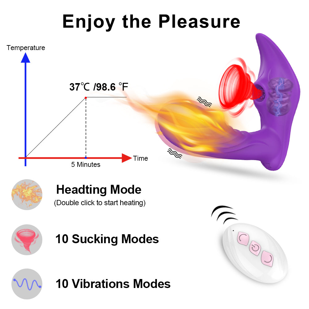 Loveangels Remote Control Heating Panty Vibrator With G-Spot and Air Pulse