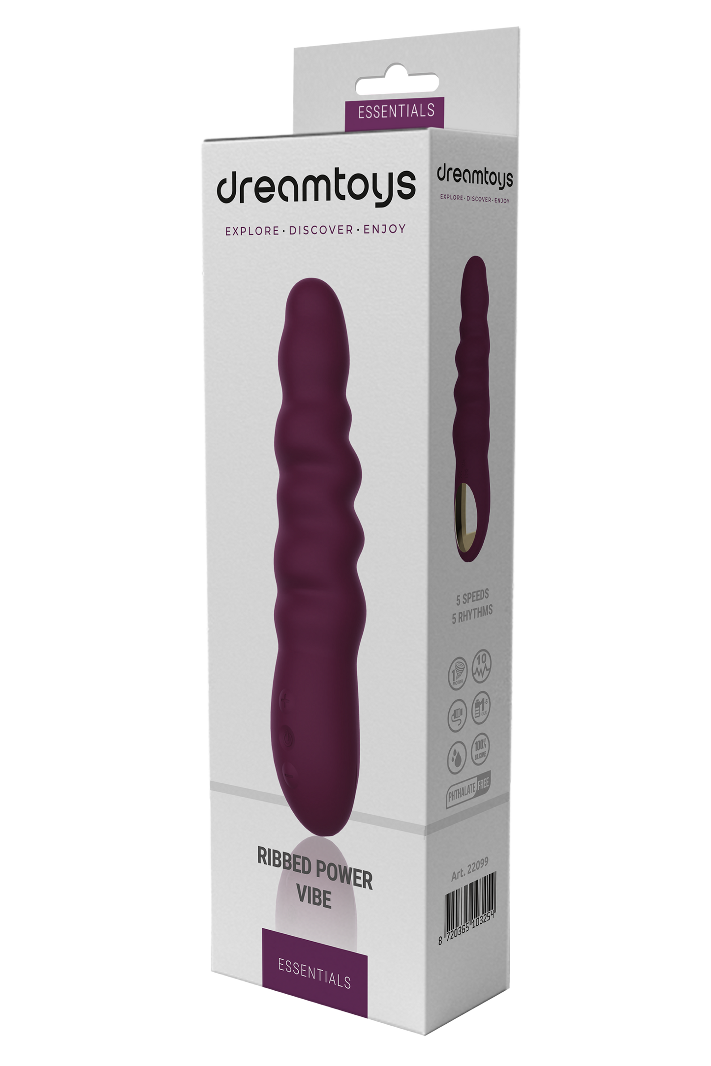 Dreamtoys Essentials Ribbed Power Vibe