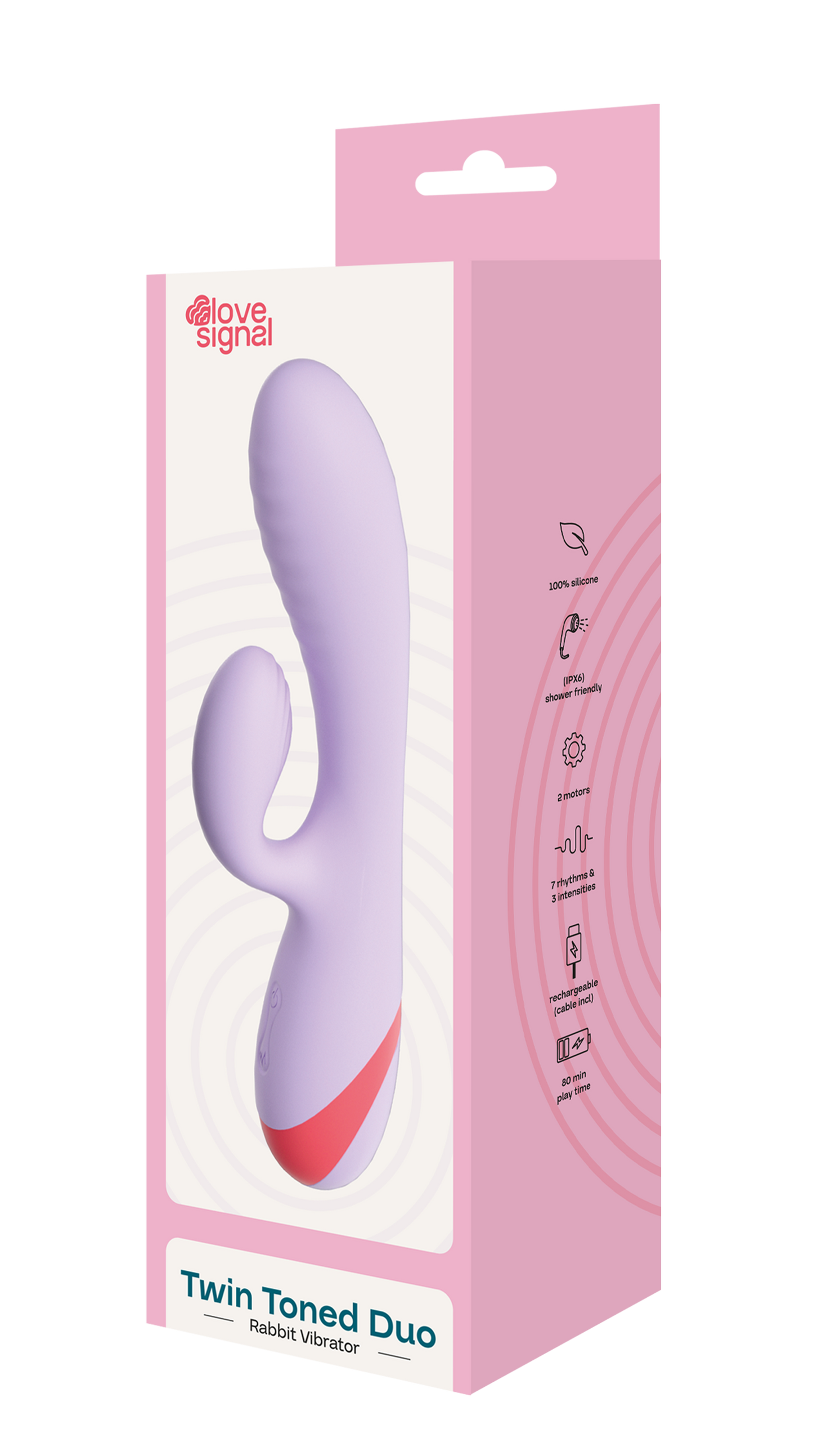 Dreamtoys Love Signal Twin Toned Duo Rabbit Vibrator