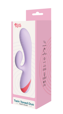 Dreamtoys Love Signal Twin Toned Duo Rabbit Vibrator