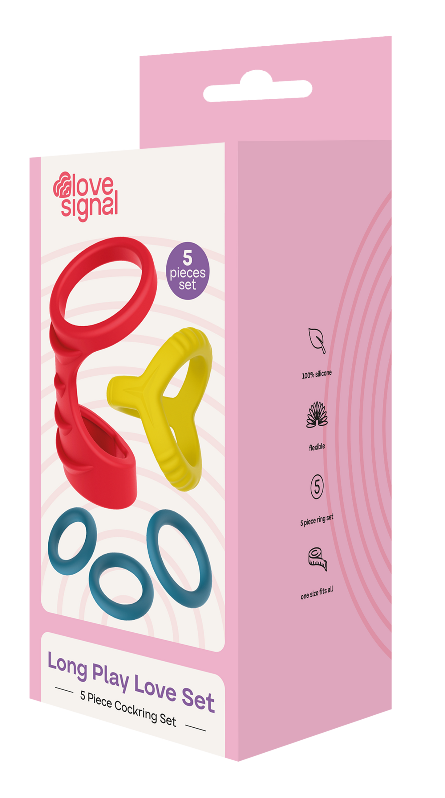 Dreamtoys Love Signal Long Play Love Cock Ring Set