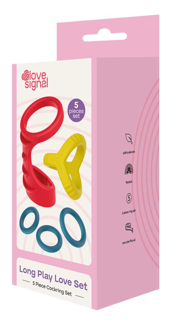 Dreamtoys Love Signal Long Play Love Cock Ring Set