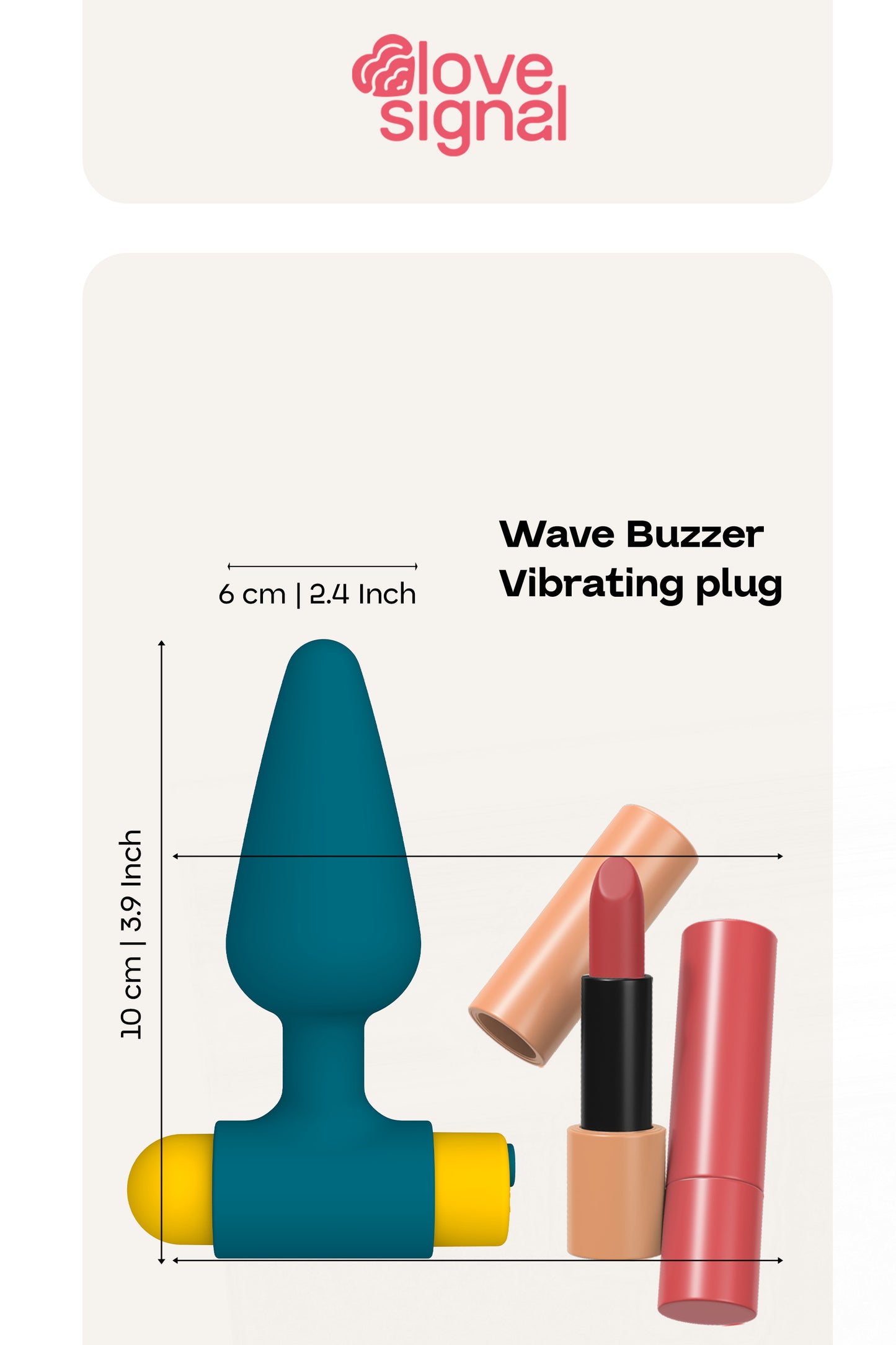 Dreamtoys Love Signal Wave Buzzer Anal Plug