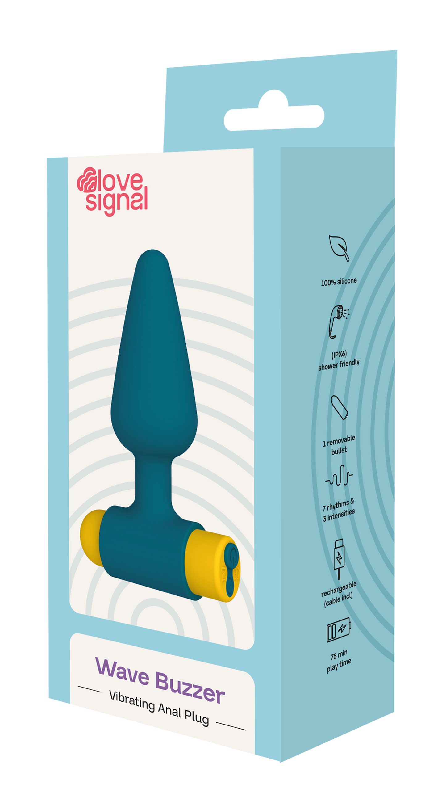 Dreamtoys Love Signal Wave Buzzer Anal Plug