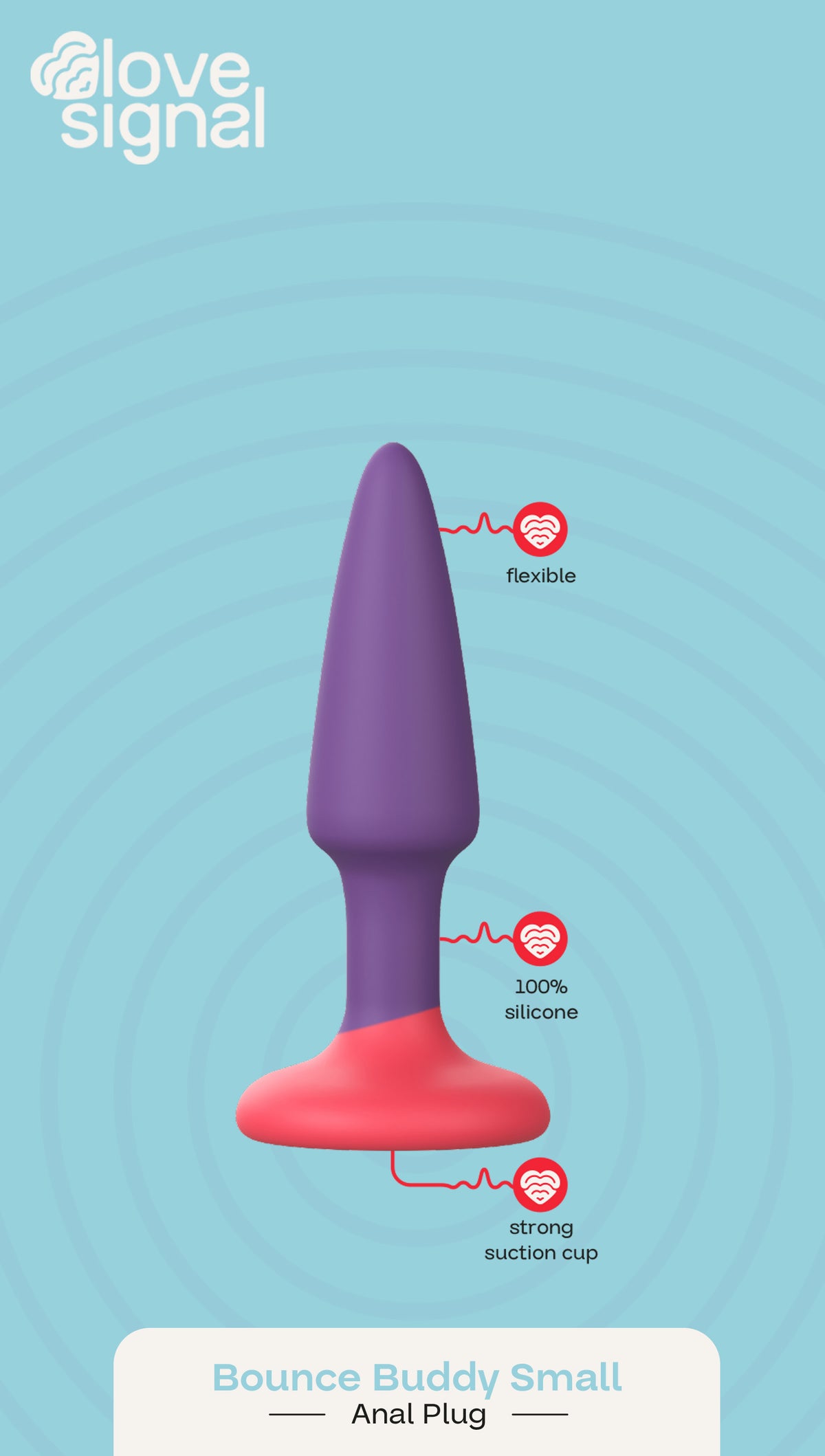 DreamToys Love Signal Bounce Buddy Small Anal Plug