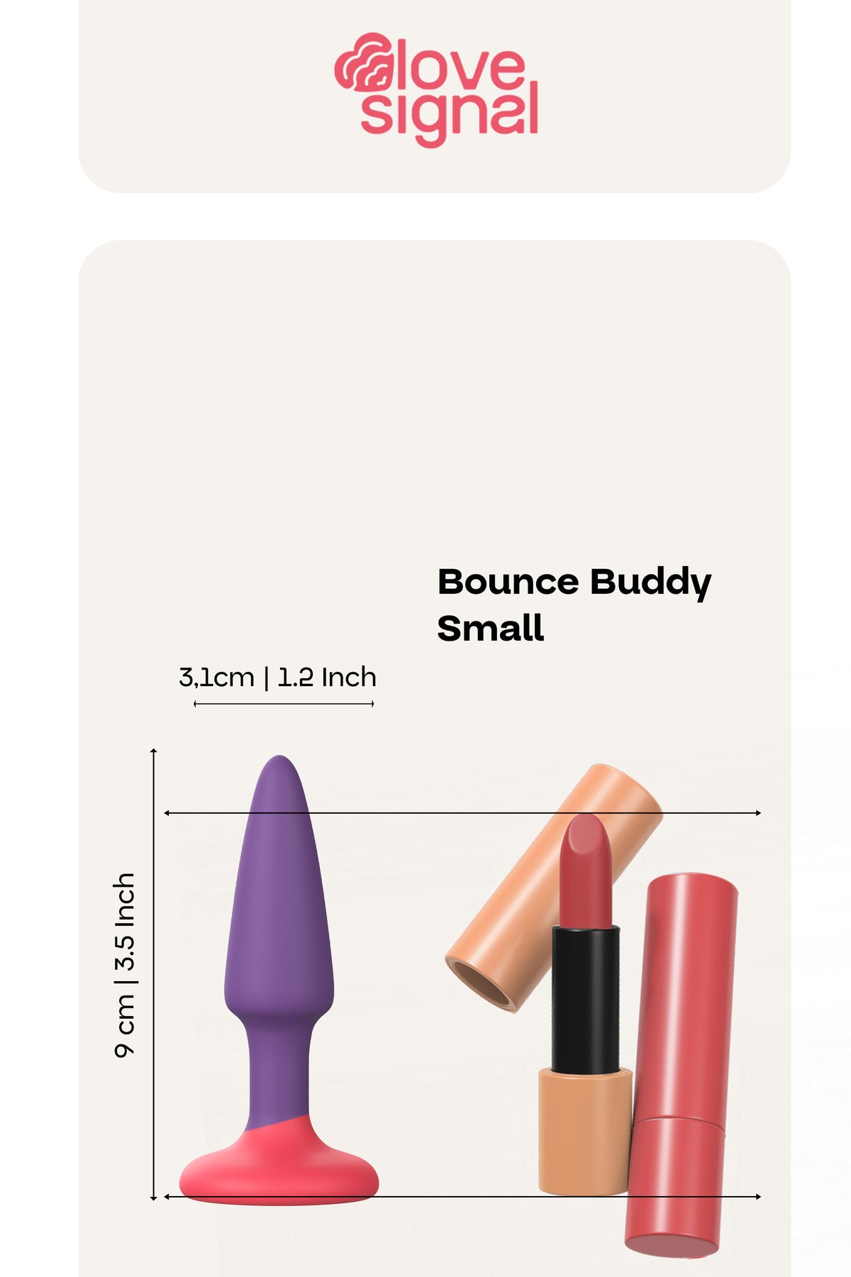DreamToys Love Signal Bounce Buddy Small Anal Plug