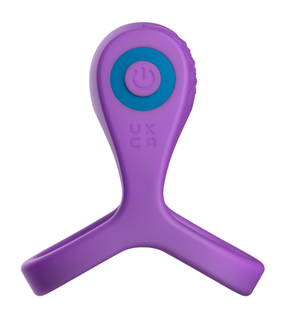 Love Signal Bold Embrace Vibrating Cock Ring With Ball Strap