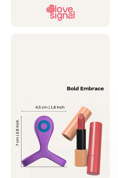 Love Signal Bold Embrace Vibrating Cock Ring With Ball Strap