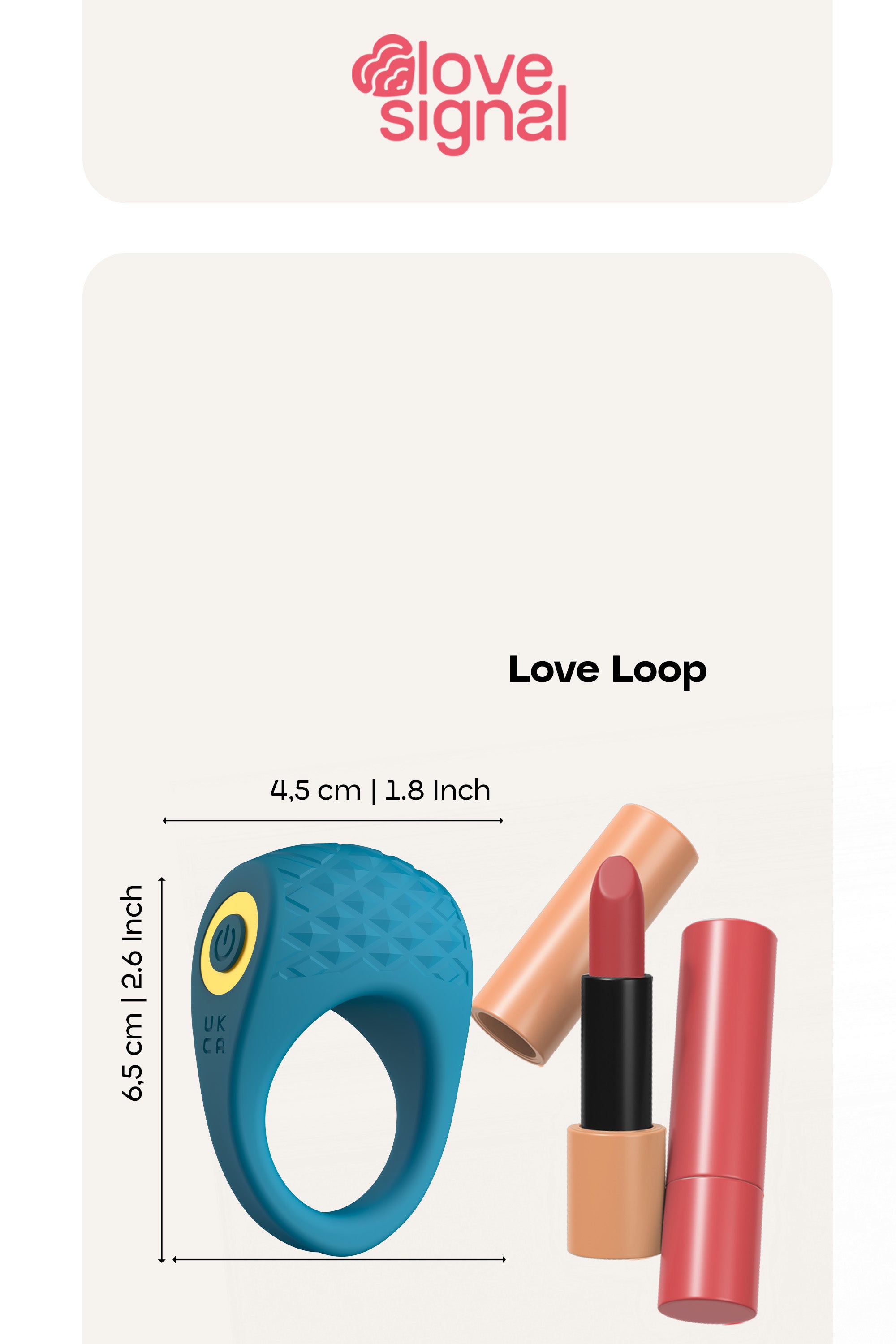 Love Signal Love Loop Vibrating Cock Ring