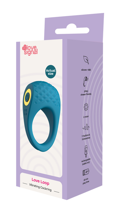 Love Signal Love Loop Vibrating Cock Ring