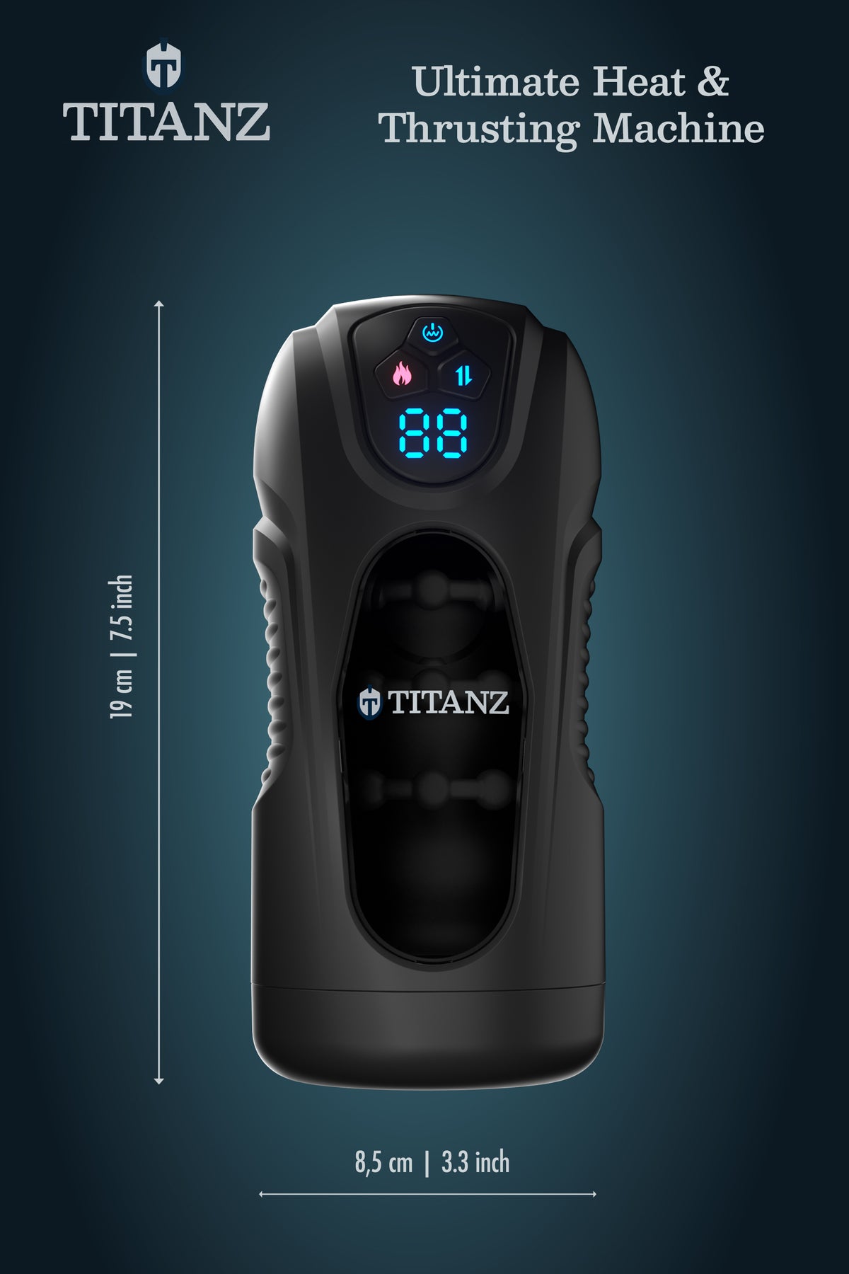 TITANZ Ultimate Heat & Thrusting Masturbator Machine