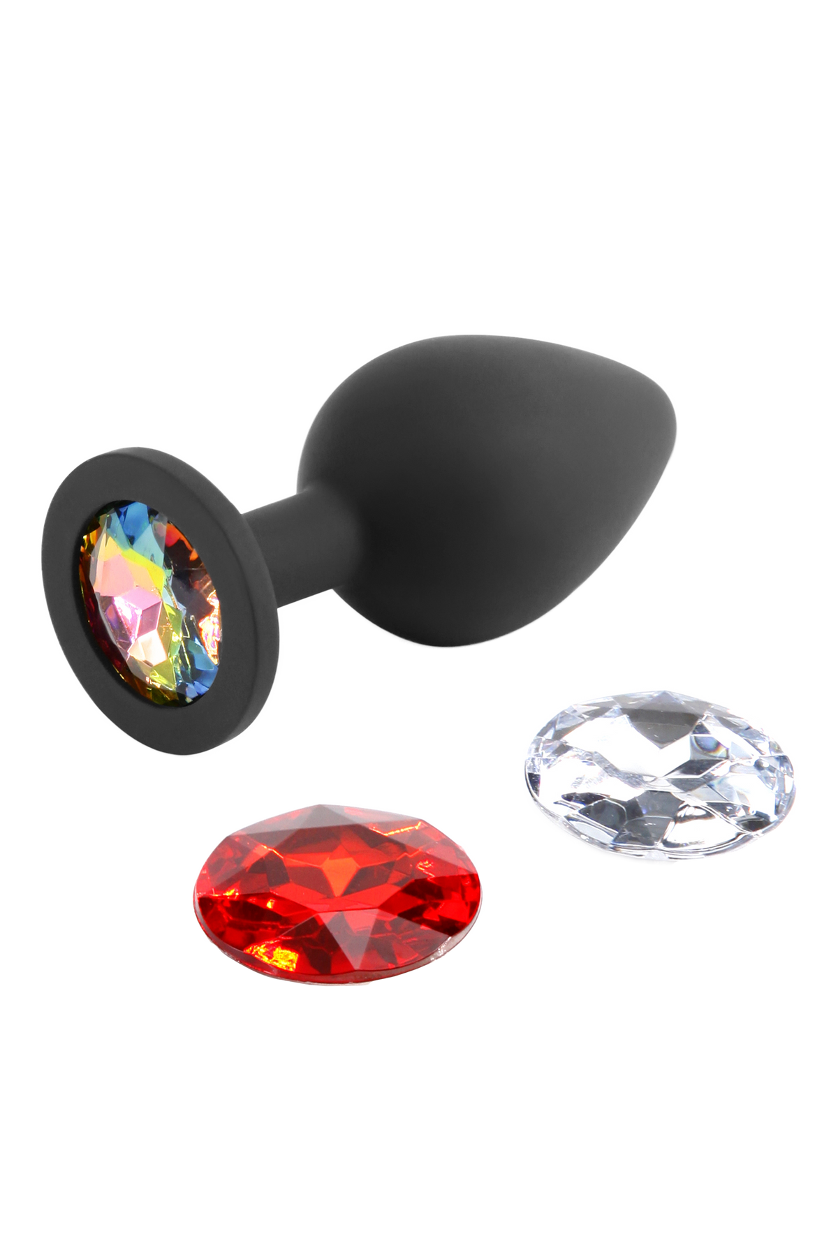 NS Novelties Glams Xchange Medium Plug With 3 Changeable Gems