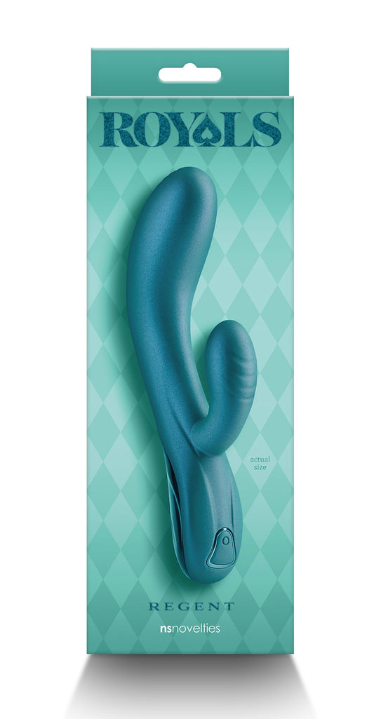 Royals Regent Metallic Green Rabbit Vibrator