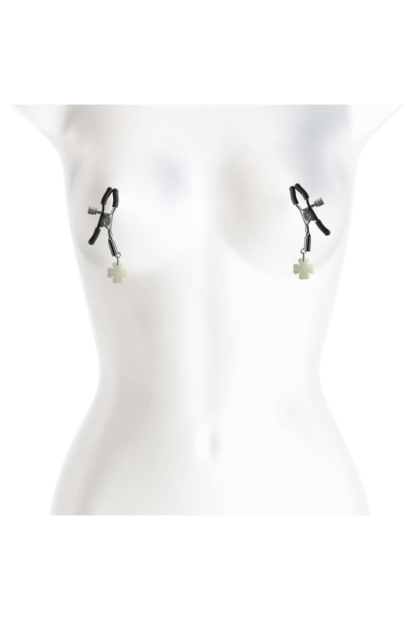 Bound Nipple Clamps Glow in the Dark Gunmetal