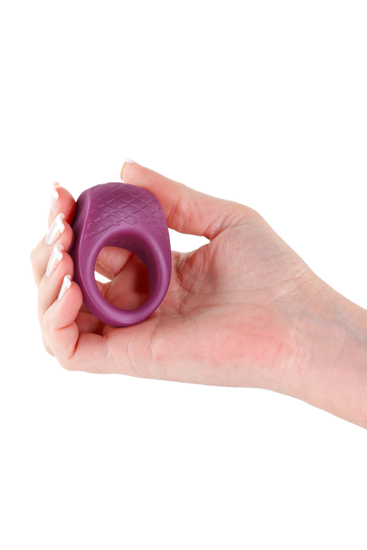 NS Novelties Seduction Levi Metallic Burgundy Vibrating Cock Ring