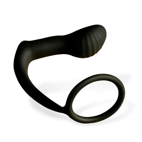After Dark Camelian Vibrating  Rechargeable Anal Plug With Ring