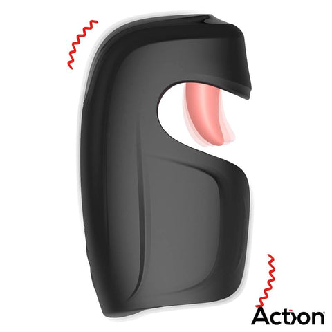 Action Kubex Vibrating, Pulsing And Licking Masturbator