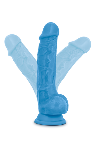 Neo 7 Dual Density Cock With Balls Blue