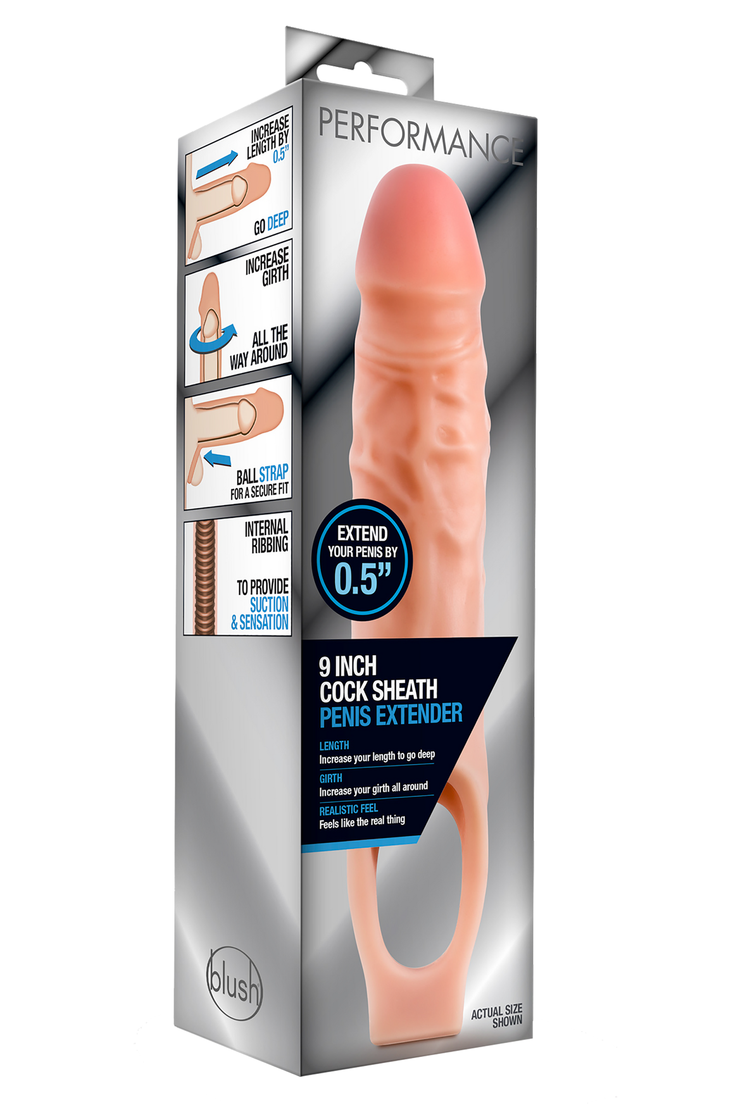 Blush Performance 9 Inch Cock Sheath Extender