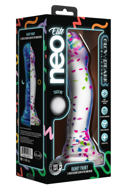 Neo Glow In The Dark Hanky Panky 19cm Dildo