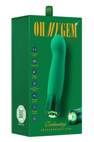 Oh My Gem Enchanting Emerald G-Spot Vibrator