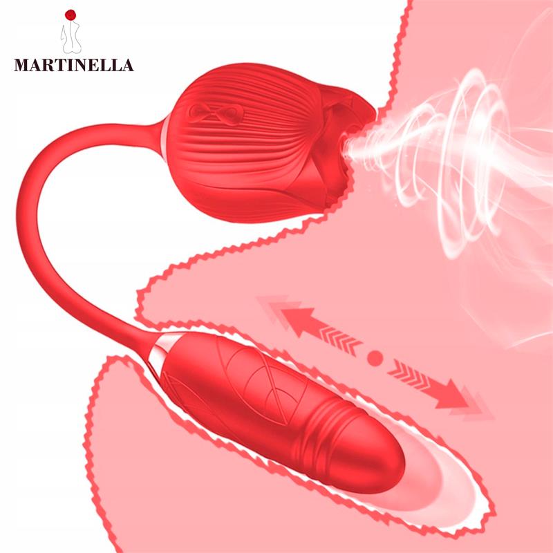 Martinella Airflow Rose And Thrusting Stimulator