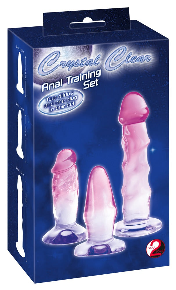 Crystal Clear Anal Training Set Pink
