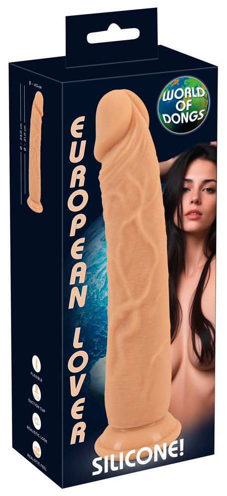 European Lover 9 Inch Silicone Dildo