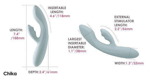 Svakom Chika Flexible Green Rabbit With Heat And App Control