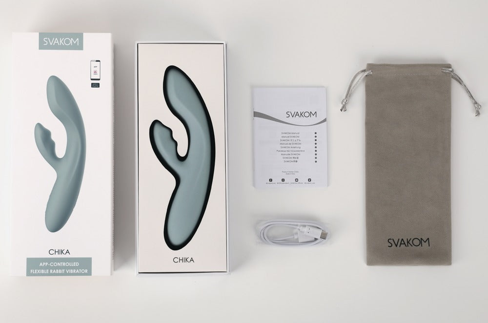 Svakom Chika Flexible Green Rabbit With Heat And App Control