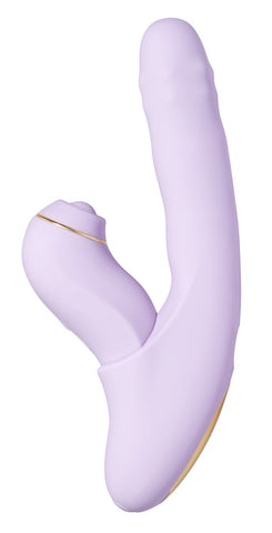 Svakom DuoGlow App Control Thrusting Beaded Vibrator With Pulsating Stimulator