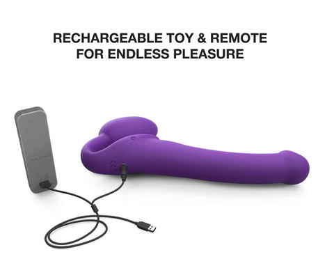 Strap-On-Me Vibrating Bendable Strapless Strap-On With Remote