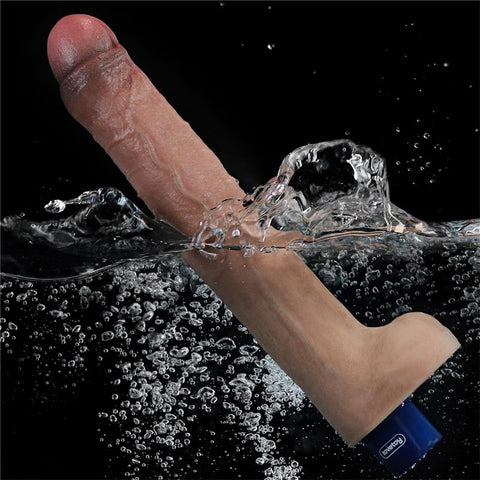 Lovetoy 10.5 Inch Real Softie Rechargeable Silicone Dildo Vibe