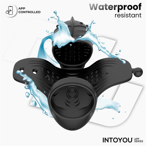 Into You App Series Zonte Rotating Cap Vibrating Masturbator with App