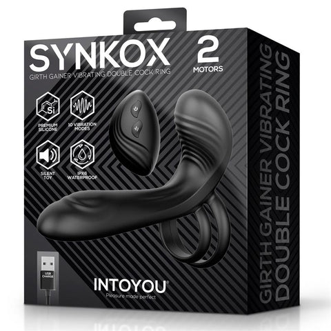 IntoYou Syknox Girth Gainer Vibrating Double Cockring With Remote