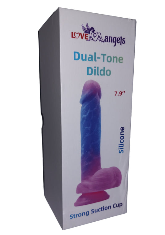 7.9 Inch Dual Tone Silicone Dildo box