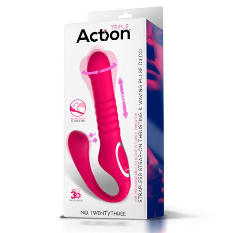 Action Twenty Three Double Vibe Flexible Pulsation And Thrusting