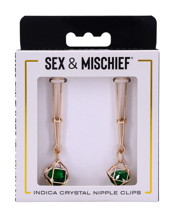 Sportsheets Sex and Mischief Crystal Nipple Clips
