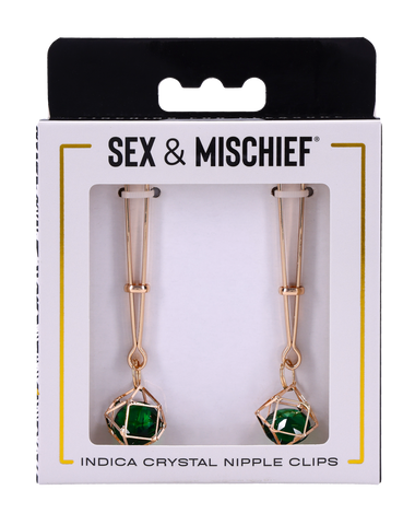 Sportsheets Sex and Mischief Crystal Nipple Clips