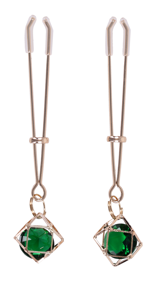 Sportsheets Sex and Mischief Crystal Nipple Clips