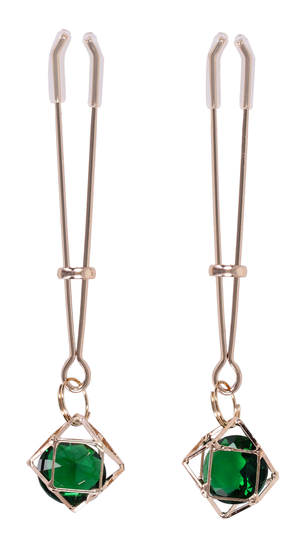 Sportsheets Sex and Mischief Crystal Nipple Clips