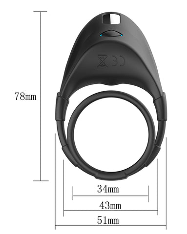 Forto F-48 Vibrating Perineum Double C-Ring