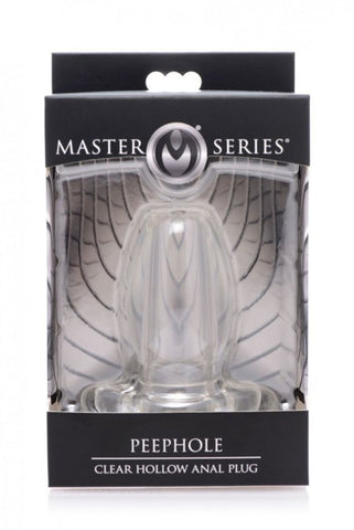 Master Series Peephole - Clear Hollow Anal Plug