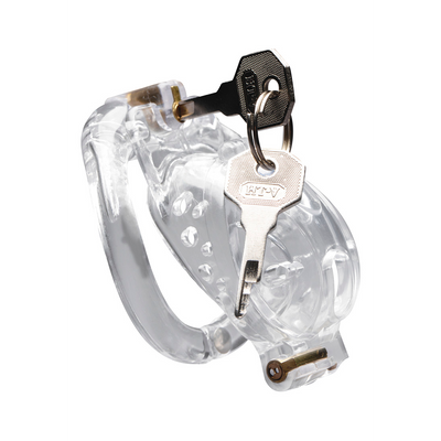 Master Series Double Lockdown Lockable Adjustable Chastity Cage