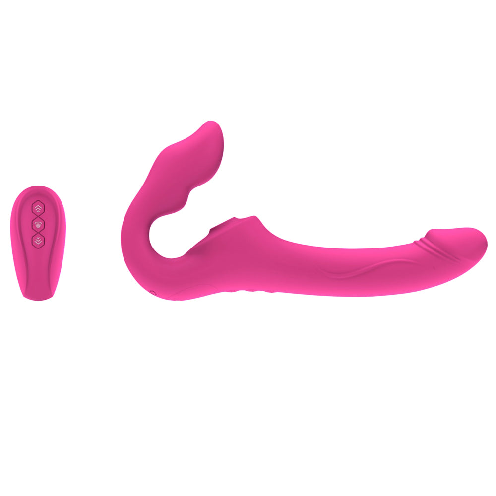 Loveangels Remote Control Dual Ended Solid Strap On With Suction