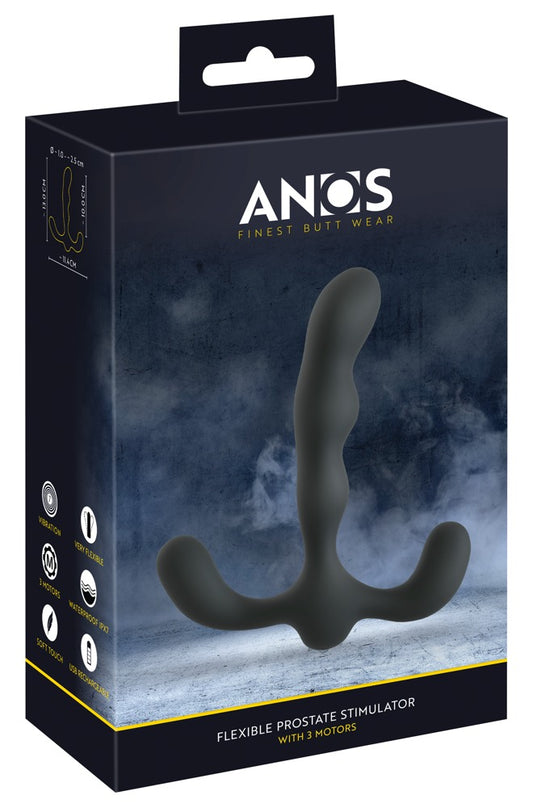 Anos Flexible Prostate Stimulator with 3 Motors box