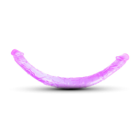Loveangels Double Dones 17.5'' Clear Purple Double Ended Dildo