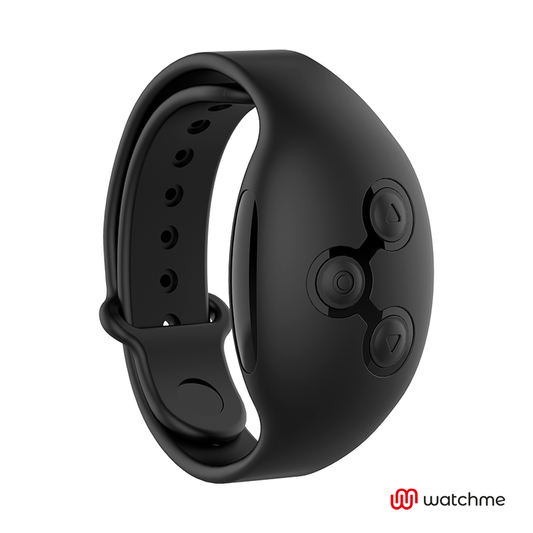 Black&Silver - Vibrating Burton Cockring with WatchMe Remote Control Remote