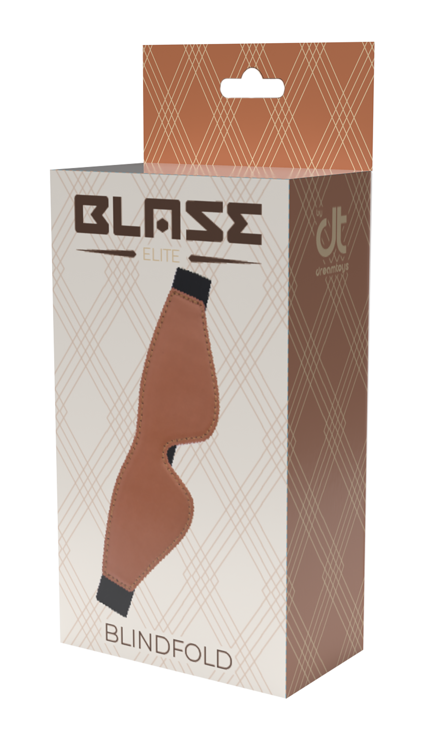 Blaze Elite Cognac Vegan Leather Eye Mask box