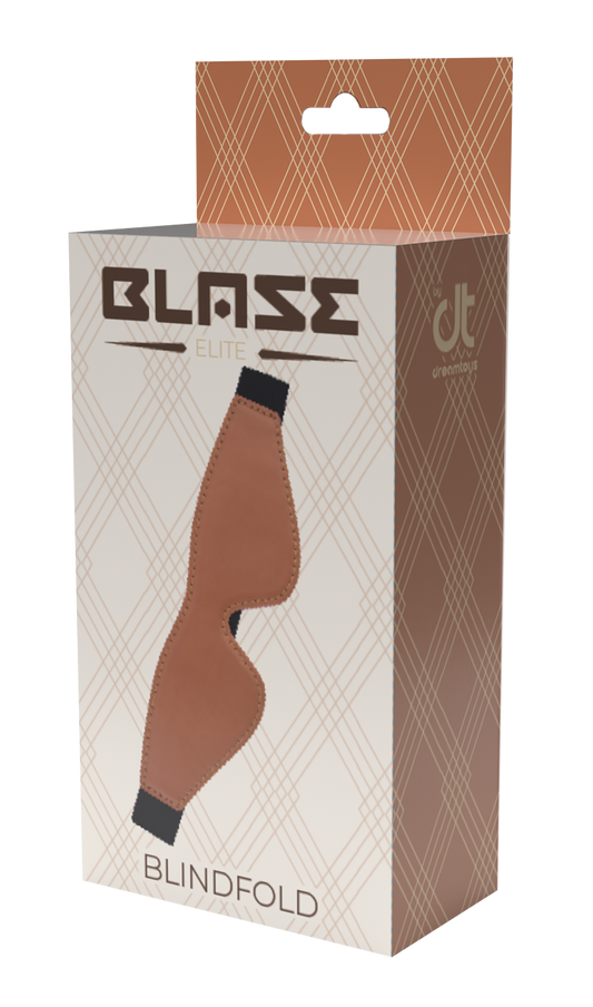 Blaze Elite Cognac Vegan Leather Eye Mask box